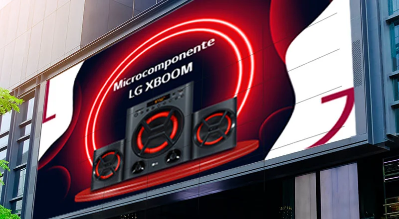 Tecnología de vanguardia para la publicidad exterior, la clave de LG para ser el aliado estratégico del sector empresarial en Colombia.