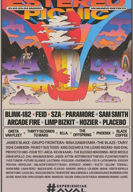 #FEP2024 presenta: Blink-182, Feid, SZA, Paramore, Sam Smith, M.I.A., Limp Bizkit, Thirty Seconds To Mars y más en El Presente de Un Mundo Distinto