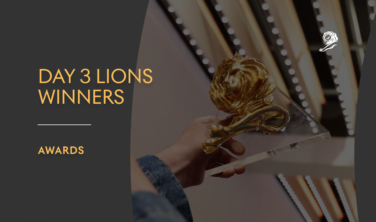 Se anuncian los ganadores de los Creative Data, Direct, Media, PR y Social & Creator Lions en el tercer día del Festival Internacional de Creatividad Cannes Lions