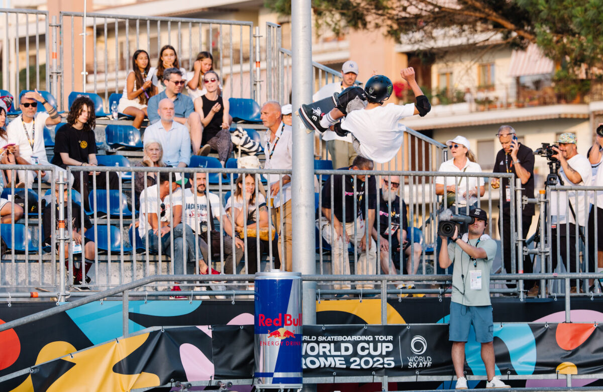 El World Skateboarding Tour 2025 comienza con un espectáculo en la modalidad Park en Italia