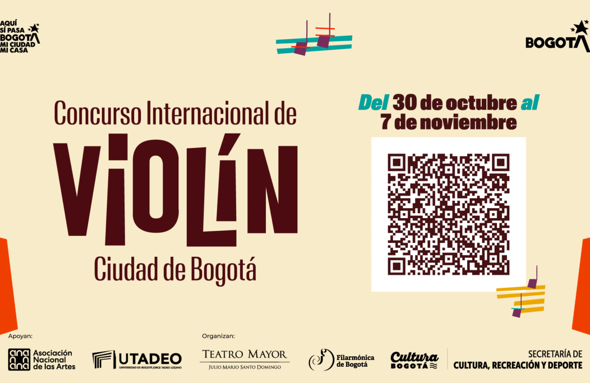 ¡Imperdible! Con un viaje musical por Latinoamérica se inaugura el Concurso Internacional de Violín Ciudad de Bogotá