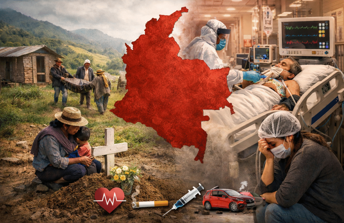 Así se mueren los colombianos: brechas regionales y sociales marcan las principales causas de mortalidad