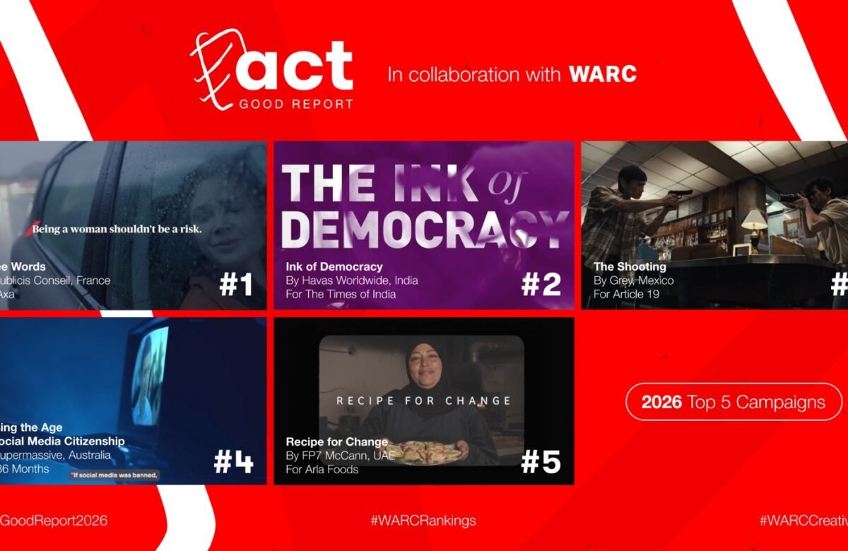 ACT Good Report 2026: Publicis Conseil y AXA lideran el ranking global de creatividad con impacto social