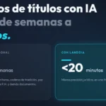 LanddIA: la inteligencia artificial que reduce de semanas a minutos el estudio de títulos inmobiliarios en Colombia.