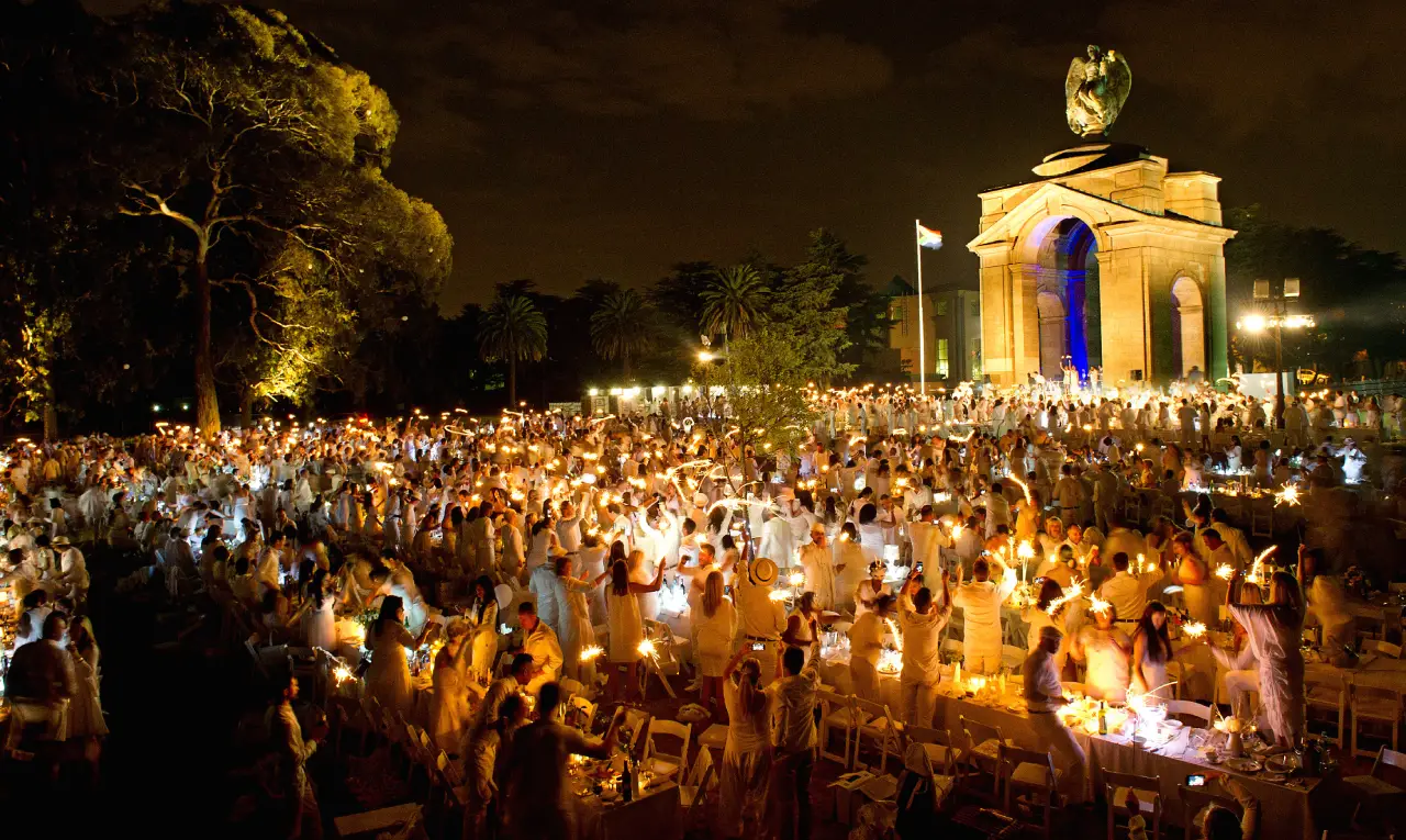 advercopys Diner en Blanc